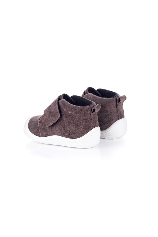 Merli&Rose Bebek Stride İlk Adım Botu Acı Kahve-Beyaz 2161