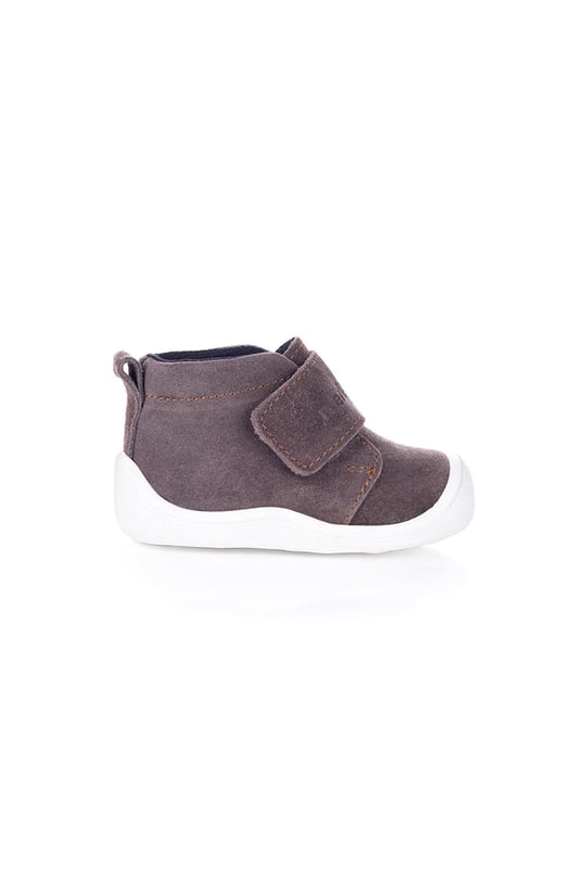Merli&Rose Bebek Stride İlk Adım Botu Acı Kahve-Beyaz 2161