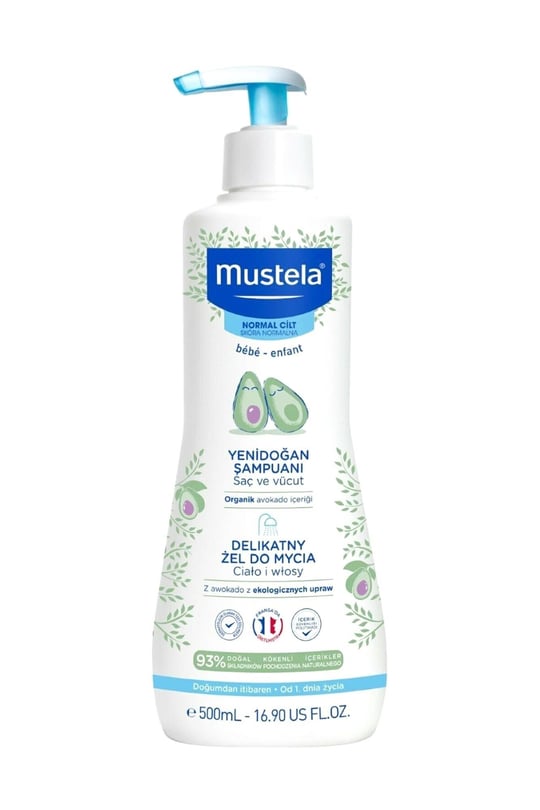 Mustela Dermo Yenidoğan Saç Ve Vücut Şampuan 500 ml