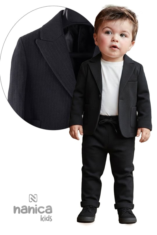 Nanica Kids Erkek Çocuk Takım Elbise Siyah 126636