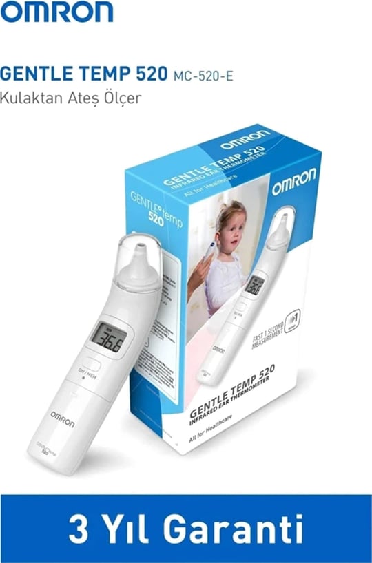 Omron Gentle Temp Kulaktan Ateş Ölçer 520