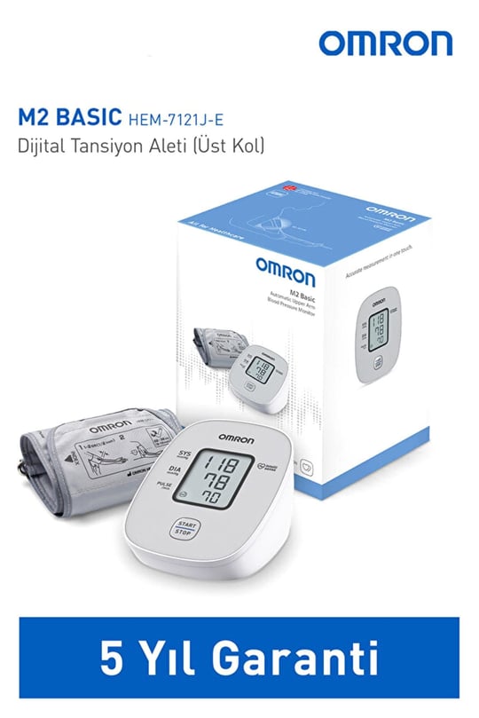 Omron M2 Basic Essential Üst Koldan Pilli Dijital Tansiyon Aleti 7188