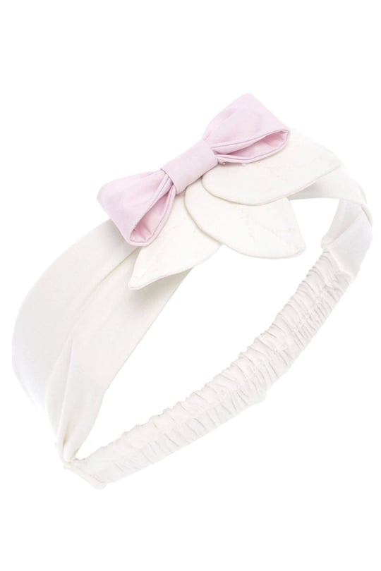 Pamina Kız Bebek Bandanalı 3D Elbise Pembe 36173
