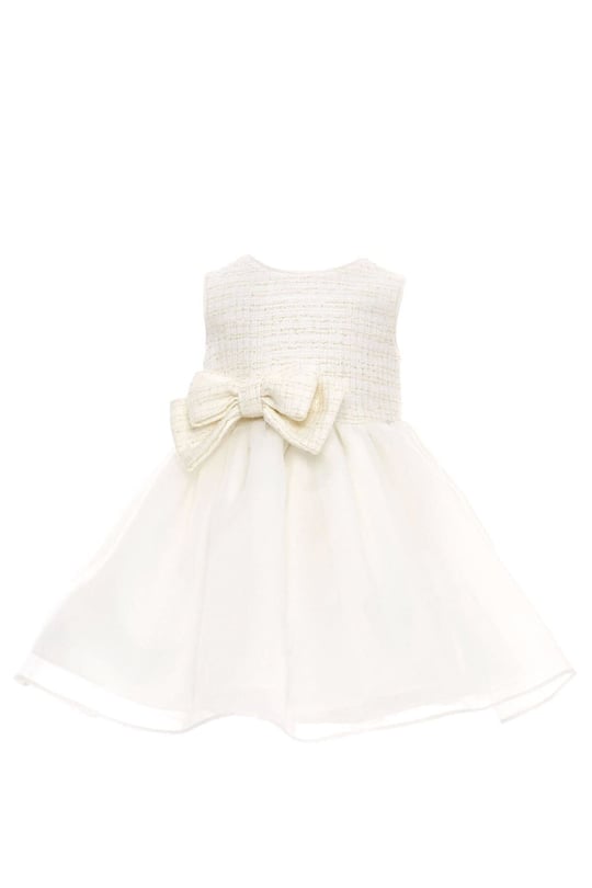 Pamina Kız Bebek Bolerolu Tül Elbise Ekru 36326