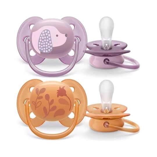 Philips Avent Ultra Soft Yumuşak Emzik 2'li 6-18+ Ay Kız Scf091/18