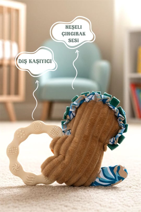 Prego Dişlik ve Çıngıraklı Oyuncaklar Aslan P210596