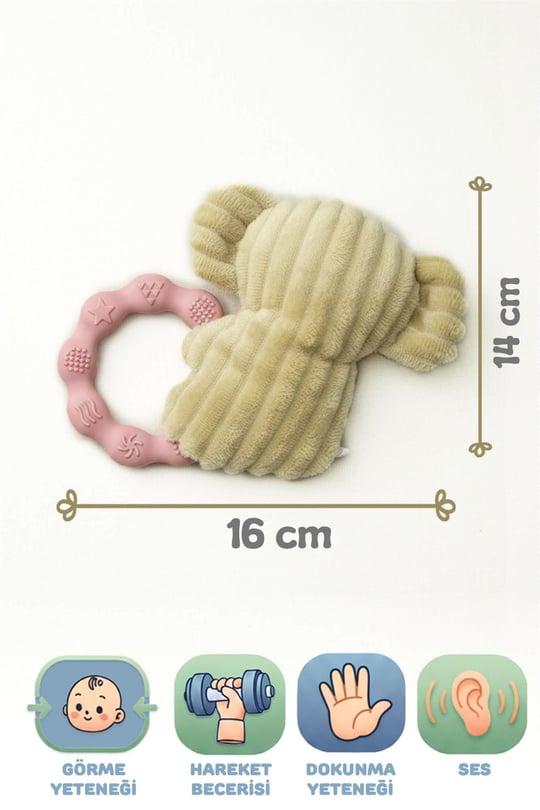 Prego Dişlik ve Çıngıraklı Oyuncaklar Fil P210642