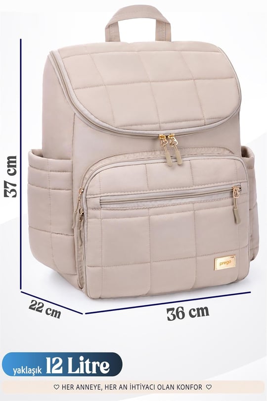 Prego Glory Bebek Bakım Çantası Bej 3070