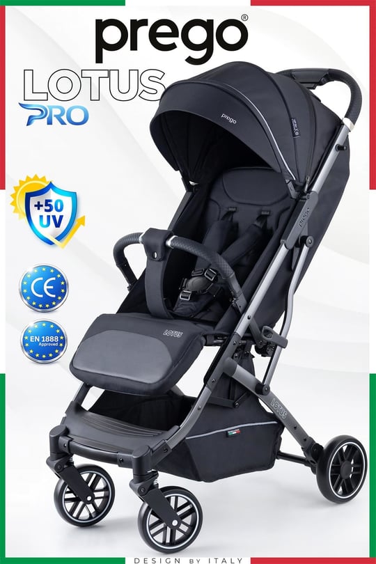Prego Lotus Pro Kabin Boy Bebek Arabası Siyah 2453