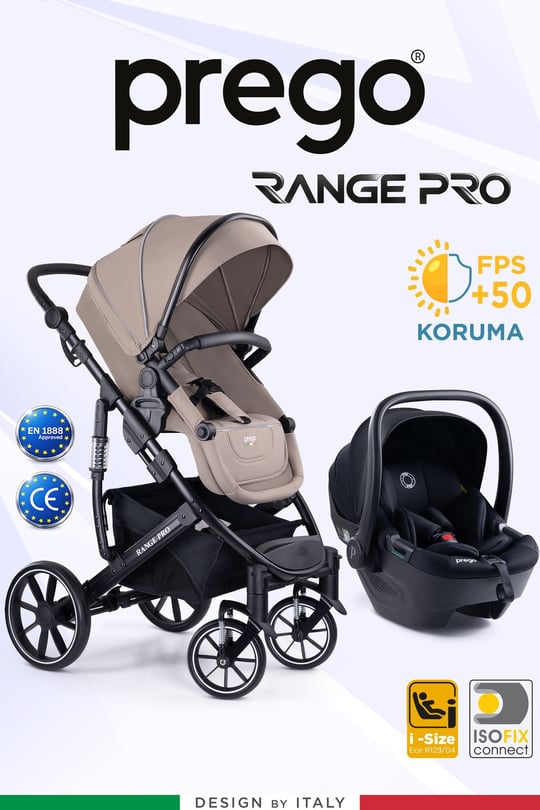 Prego Range Pro I-Size Travel Bebek Arabası Bej SL-668
