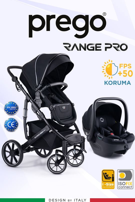 Prego Range Pro I-Size Travel Bebek Arabası Siyah SL-668