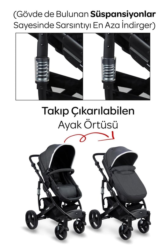 Prego Range Travel Sistem Bebek Arabası 2093 Siyah