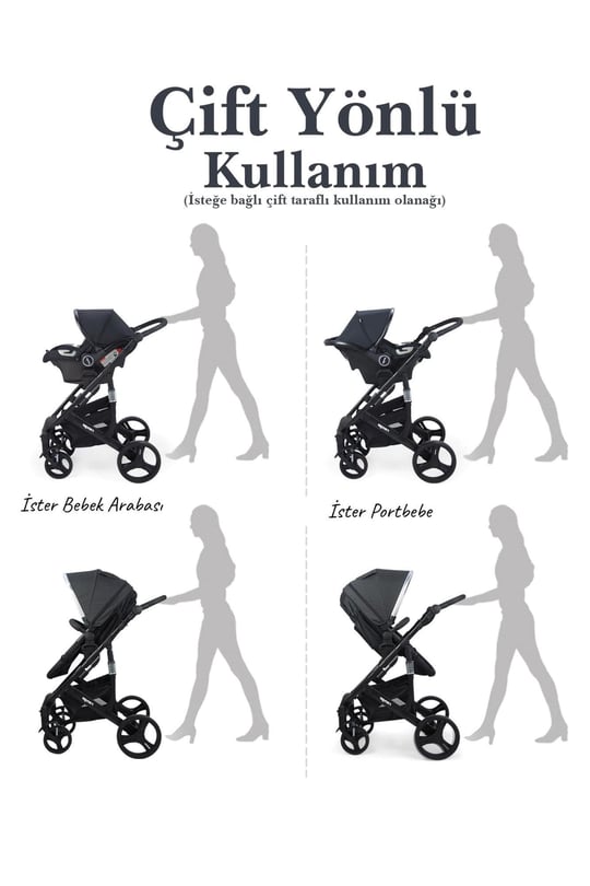 Prego Range Travel Sistem Bebek Arabası 2093 Siyah