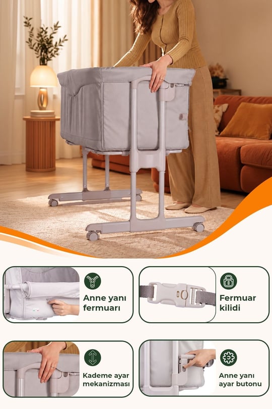 Prego Regnum Anne Yanı Beşik Bej 4095