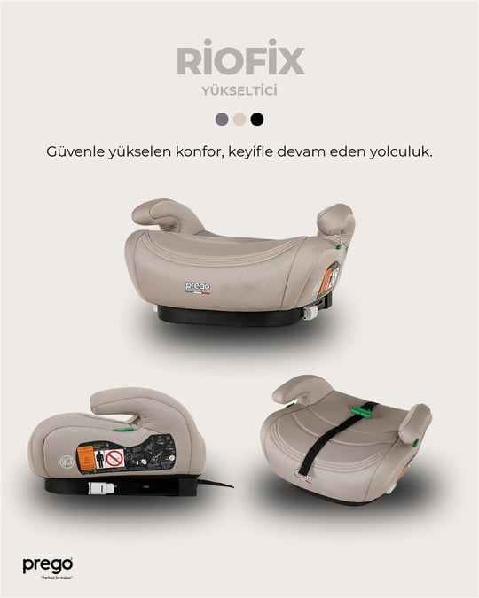 Prego Riofix Yükseltici Oto Koltuğu Bej 4052