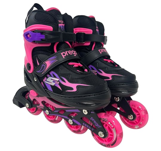 Prego Sky Işıklı Ayarlanabilir Paten Pembe TE-281X