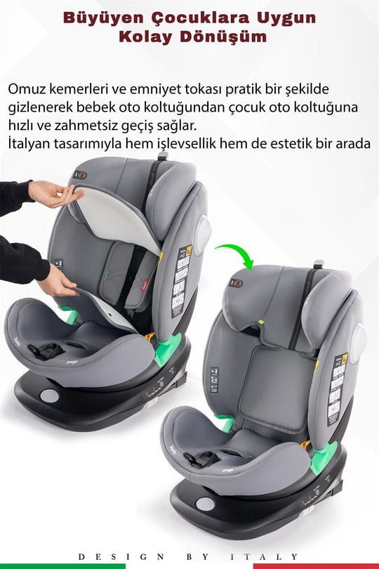 Prego Tronfix Isize Oto Koltuğu Gri Q9004
