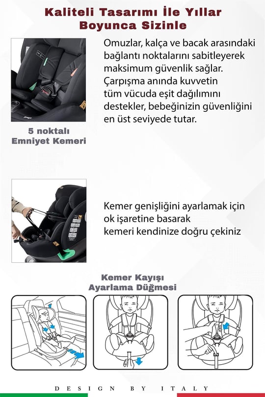 Prego Tronfix Isize Oto Koltuğu Siyah Q9004