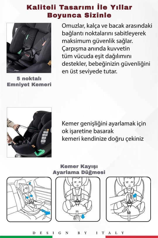 Prego Tronfix Isize Oto Koltuğu Siyah Q9004