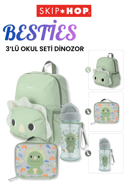 Skip Hop Besties 3lü Okul Seti Dinozor
