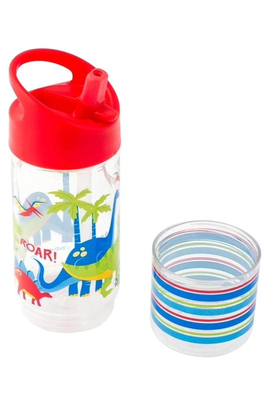 Stephen Joseph Atıştırmalık Bölmeli Pipetli Suluk 300 ML Dinozor SJ115359