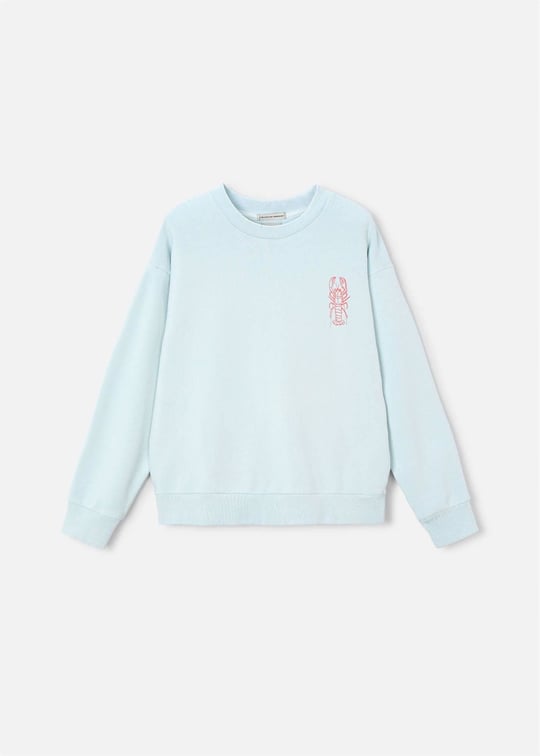The Boston Kids Erkek Çocuk Baskılı Sweatshirt Mavi 6420