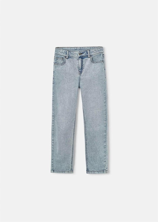 The Boston Kids Erkek Çocuk Geniş Paçalı Kot Pantolon Mavi 6575