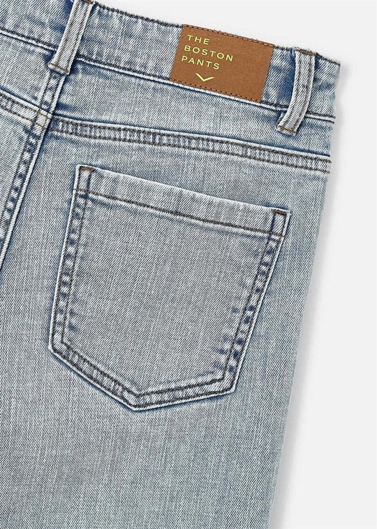 The Boston Kids Erkek Çocuk Geniş Paçalı Kot Pantolon Mavi 6575