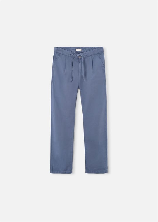The Boston Kids Erkek Çocuk Keten Pantolon Mavi 6572