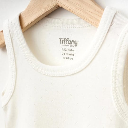 Tiffany Baby Bebek Basic Theme Jakarlı Atlet Badi Ekru 36028