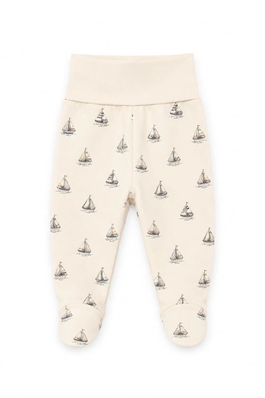 Tiffany Baby Bebek Krooboy Organik Theme Patikli Alt Krem 14007