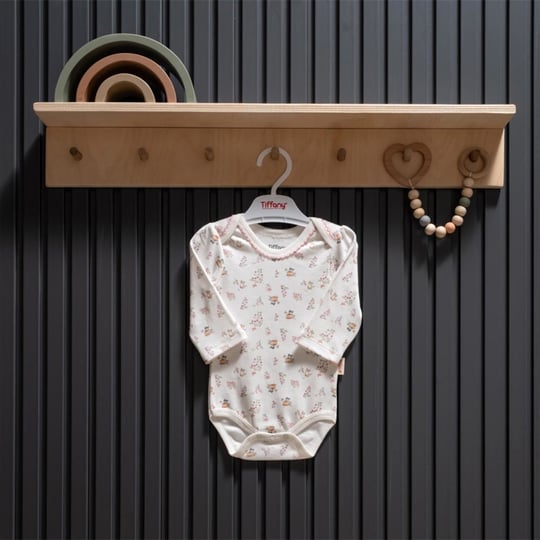 Tiffany Baby Kız Bebek Cute Cats Uzun Kol Badi Ekru 34011