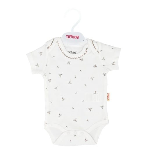 Tiffany Bebek Olive Branch Theme Kısa Kollu Zıbın Ekru 46008