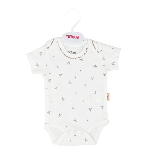 Tiffany Bebek Olive Branch Theme Kısa Kollu Zıbın Ekru 46008