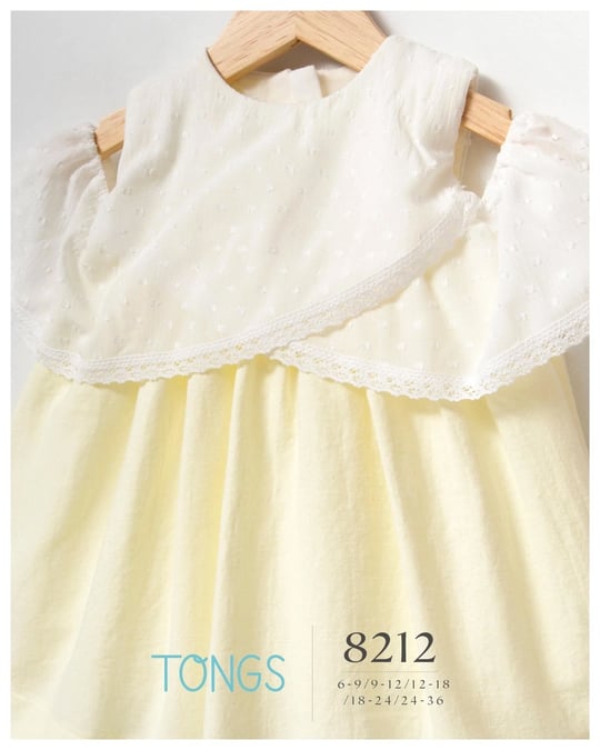 Tongs Baby Kız Bebek Saç Bantlı Elbise Sarı 8212