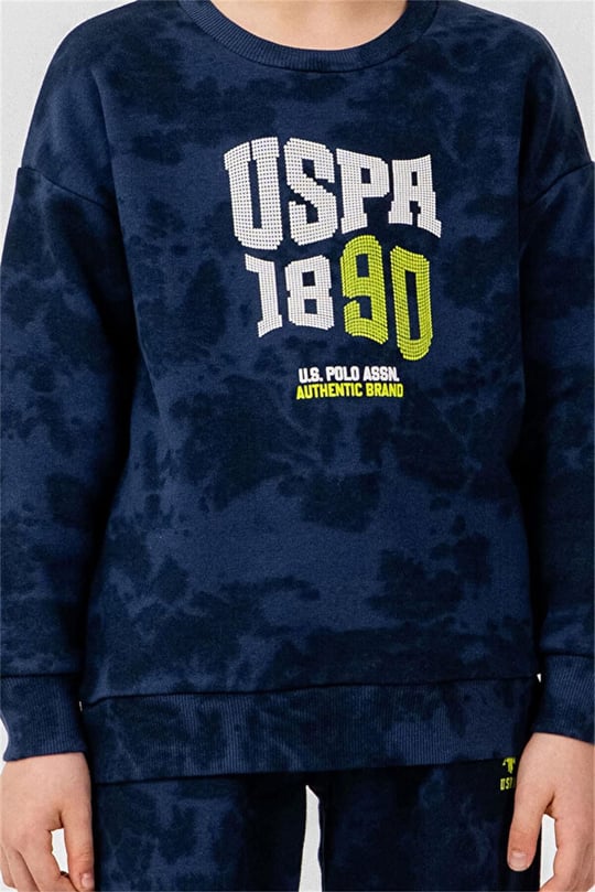 U.S Polo Assn Erkek Çocuk Baskılı Eşofman Takımı Lacivert US2623-G