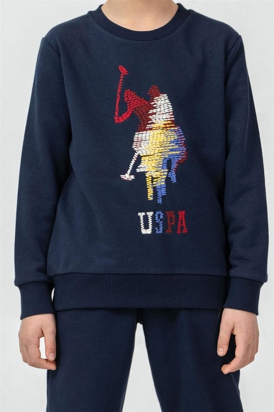 U.S Polo Assn Erkek Çocuk Nakışlı Eşofman Takımı Lacivert US2625-4