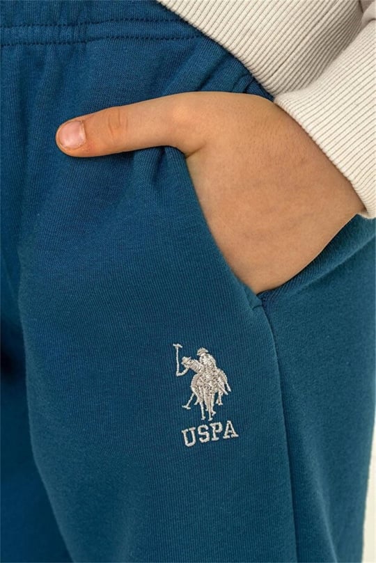 U.S Polo Assn Erkek Çocuk Baskılı Eşofman Takımı Taş US2618-G