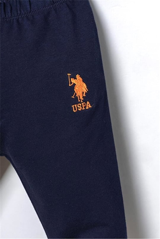 U.S Polo Assn Erkek Bebek 3lü Kapüşonlu Ceket Takım Mavi USB3166