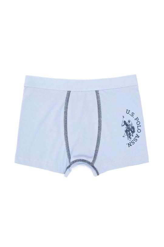 U.S. Polo Assn. Erkek Çocuk Desenli 3lü Boxer Set Renkli US2245