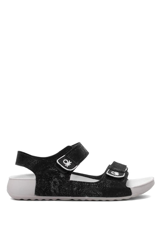 United Colors Of Benetton Çocuk Sandalet Siyah BN-1419
