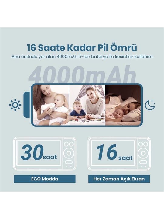 Weewell WMV880 Dijital Kablosuz Bebek İzleme Cihazı 6