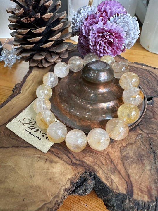 Golden Healer Altın Şifacı Doğal Taş Bileklik