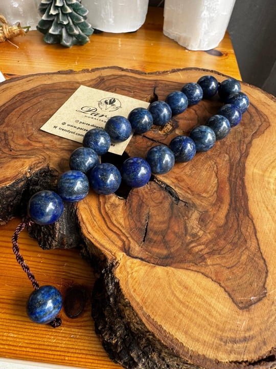 Lapis  Lazuli Doğaltaş Efe Tesbih