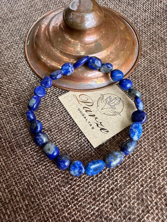 Lapis Lazuli  Kırık Taş Bileklik