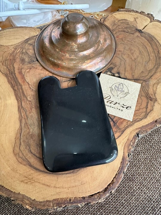 Obsidyen  Kare Gua Sha 