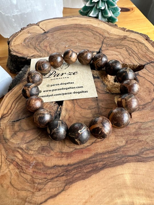 Tibet Akik Bileklik 12 mm