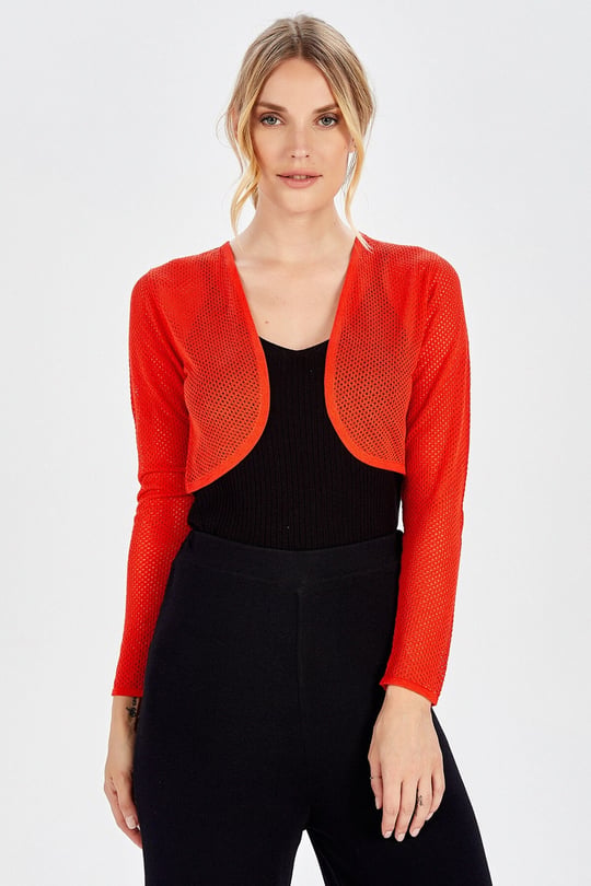 Peraluna BUTTERFLY BOLERO Mesh Bolero - Orange