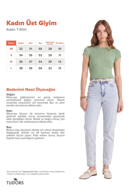 Kadın Slim Fit Dar Kesim Bisiklet Yaka Viskon Kumaş Ultra Soft Yeşil Tişört