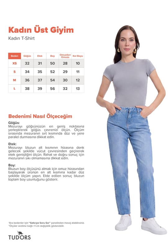 Kadın Slim Fit Dar Kesim Bisiklet Yaka Viskon Kumaş Ultra Soft Gri Tişört
